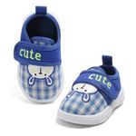 Unisex Knitted Casual Shoes for Baby Boys Girls Sneaker Breathable Botties for Active Kids Cute Comfortable First Walking Canvas Running Shoes (Dblue, 12-18M)