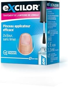 EXCILOR - Solution - Traitement de la Mycose De l’Ongle - Pénétration Instantanée* - Pour Des Ongles Sains & Beaux - Application Facile Au Pinceau - Sans Limer - Cliniquement Prouvé** - 3,3ml