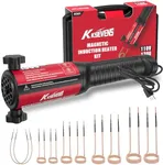 Induction Heater Bolt 1300W 110V,Induction Bolt Heater Removal Tool Kit with 10 Coils for Rusty Screw Removing,Red