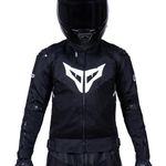 Dream Sporting Gear Men Polyester DSG GP-X Riding Jacket (Colour - Black White) (Size - X-Large)