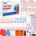 Ready First Aid - CSA Type 3 Intermdiate First Aid Kit - Suitable For Workplace With A Moderate Or High Risk Work Environment Including Metal Cabinet (Large For 51-100 Workers)