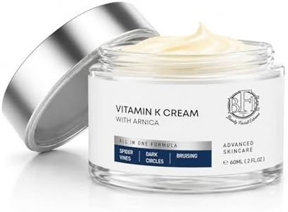 Vitamin K Cream- Moisturizing Bruise Healing Formula. Dark Spot Corrector for Bruising, Spider Veins & Broken Capillaries. Reduces Under Eye Dark Circles, Fine Lines, Puffiness, & Wrinkles.
