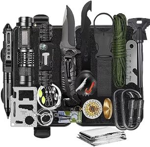 Survival Kits 19 in 1 for Men,Ideal Christmas and Birthday Gifts for Men, Husband, Boyfriend - Survival Gear and Equipment for Hiking, Fishing, Hunting, and Outdoor Activities