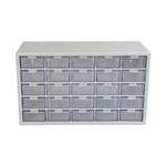 Alkon Polypropylene Component Organiser With Drawers (Aco25) | Small Parts Storage Jewellery Pharmacy Shop Medicine Nuts Screws Bolts DIY Clinic Hospital | Multiple Drawers-25 Drawers