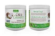 Only Coconuts - Cold Pressed Virgin Coconut Oil, Gluten Free, Great Moisturizer for Hair and Body, NON GMO Verified