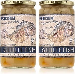 Kedem Tilapia Gefilte Fish 24oz (2 Pack), All Natural, Gluten Free, Kosher for Passover