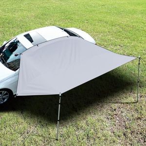 Dulepax SUV Awning 2.5M Grey Toldo Coche, Toldo para Coche, Toldo Furgoneta Camper, 2 Tubos (diámetro 4,8 y 6,8 mm), Impermeable toldo Camper Furgoneta Lateral, Apto para Furgonetas y caravanas.