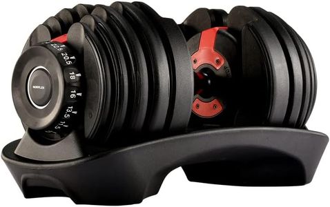 Norflex 24kg Smart Adjustable Dumbbells for Home, Gym, Exercise & Fitness - High-Intensity Muscle Building Weight Lifting Plates with Holder Safety Lock - Gym Workout Equipment for Men & Women