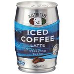 Master Café Iced Coffee in Cans, Full-Bodied Arabica & Robusta Coffee Bean Blend, Ready to Drink, Enjoy Cold or Iced, Latte 240ml (Pack of 12)