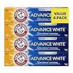 Arm & Hammer Advance White Toothpaste, Clean Mint Flavor, Stain Defense Technology, 6.0oz (4-Pack)