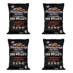 Bear Mountain BBQ FK17 Premium 20 Pounds All Natural Hardwood Mesquite BBQ Hardwood Smoker Pellets for Outdoor Electric Grilling and Smokers, 4 Pack