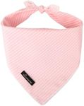 ARING PET Summer Dog Bandana-Cute Pink Dog Bandanas, Comfortable Pet Scarf Dogs Triangle Bibs for Small to Large Girl Dogs and Cats