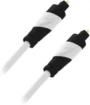 Toslink Digital Optical Audio Cable, GearIT Pro Series TOSLINK Digital Optical Audio Cable 10 Feet for HDTV, PS3, Tivo, Sound Bar, Stereo Receiver and Home Theater System - White