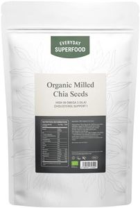 Everyday Superfood Organic Milled Chia Seeds 400g, Cold Ground Premium Chia Seed Powder