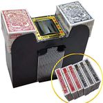 FONBEAR Automatic Card Shufflers 6 Deck (Playing Cards Included) - Battery-Operated Electric Shuffler Heavy Duty - Great for Casino, Home & Tournament Use for UNO, Blackjack, Texas Hold'em, Phase 10