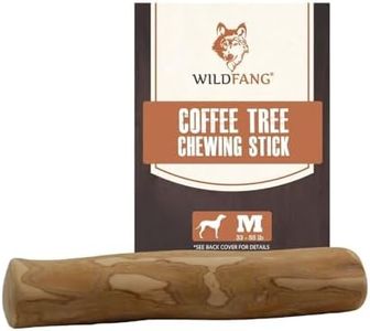 Wildfang®Coffee Wood Dog Chew Medium-Natural Wood Stick for Dogs, Wood Dog Chew Toy, Wood Dog Bone, Wood Chew Toy for Dogs, Dog Wood Chew Stick, Coffee Bone for Dogs Muscle Training Wood Chews, M