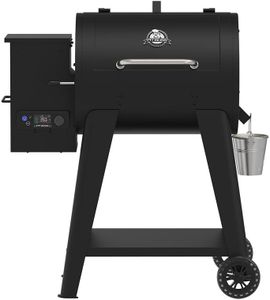 Pit Boss 700 FB2 Series Wood Pellet Grill & Smoker with Flame Broiler and LCD Digital Controller, 747-Sq. In. Cooking Space, 180°F to 500°F Temperature Range, Meat Probe, 21 lb. Pellet Hopper, Black