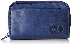 Buxton Heiress Double Zip Organizer Wallet, Navy, One Size, 393w11