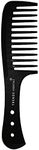 Trende Essentials Wide Tooth Comb 1 Pc - Detangler And Heat Resistant With Proper Ventilation-Especially Designed For Wet Curly Hair With Suitable Handgrip (WTC) black