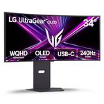 LG Ultragear™ 34GX900A 34" OLED WQHD Curved Gaming Monitor – 240Hz, 0.03ms, USB-C 65W PD, HDMI 2.1, G-SYNC, FreeSync Premium Pro