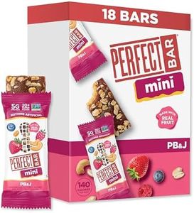 Perfect Bar Mini, PB&J Protein Bar, Protein Snack, Snack Bar, Gluten Free, Soy Free, Non GMO, No Sugar Alcohols, 1.5 Ounce Bar, 18 Count