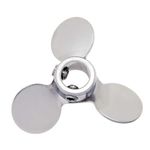 316 Stainless Steel Three-Blade Propeller, 2" Dia x 3/8" bore Dia