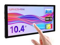 Waveshare 10.4inch QLED Quantum Dot Display, Capacitive Touch, 1600×720 Resolution, Compatible with Raspberry Pi 4B/3B+ etc., Support Jetson Nano and PC Windows 11/10/8.1/8/7