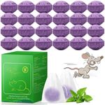 24 Pcs Mouse and Squirrel Repellent Balls, Peppermint Oil Rodent Insect Repellent Balls, Keep Mice, Rats, Squirrel Other Rodents Away, Mice Repeller for Car, Garage, Attic