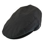 Jaxon & James Oilcloth Flat Cap - Black M