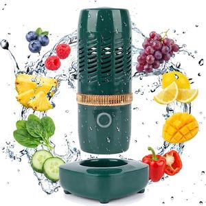 Portable Fruit and Vegetable Washer, Rechargeable Cleaner for Kitchen，Green