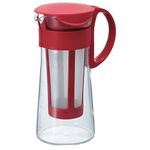 Hario Mizudashi Cold Brew Coffee Pot, 600 ml, Red, Glass