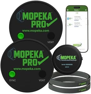 Mopeka Pro Check Universal Bundle - 2 Pro Universal Sensors, 1 LCD Display, 2 Tank Halos - Wireless Propane Gauge for Your Dual RV Tanks - Monitor Propane Levels in Your RV on The LCD Display or App