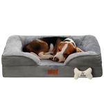 Fur & Bone Dog Bed | Orthopedic Dog Beds with Removable Cover | Dog Sofa Bed, Calming Dog Bed | Non-Skid Dog Beds, Dog Bed Medium | Waterproof Dog Bed | Dog Beds Medium Washable Dog Bed