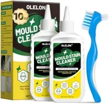 OLELON 2 Pcs Household Stain Remover Gel, Washing Machine Cleaner with Brush, Stain Remover Gel for Tile Grout Washer Cleaner, Wall, Sealant, Glass, Kitchen, Sinks