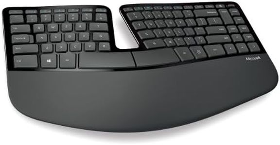 Microsoft L5V-00013 Sculpt Ergonomic Desktop - Set Tastiera e Mouse Wireless, Layout Italiano QWERTY, Nero