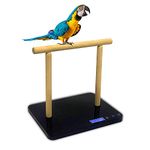 Digital Bird Scale with Perch, Bird Scale Grams, Max 44lbs, Capacity with Precision up to 1g, Black, Suitable for Parrot and All Kinds of Bird