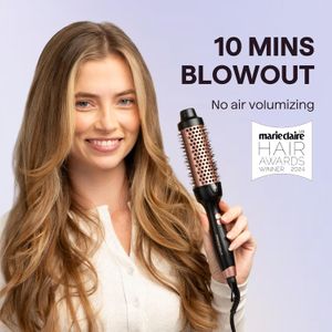 Wavytalk 38mm Thermal Hair Brush – Rose Gold Styling Tool