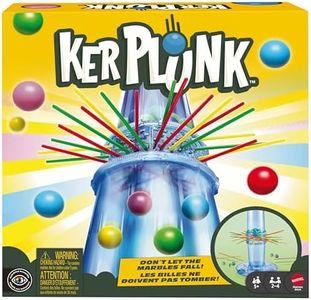 Mattel KerPlunk Kids Game, Easy-to-Learn Family Game for 2 to 4 Players, Don't Let The Marbles Fall