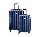 Delsey Luggage Helium Aero Spinner Luggage Set (21"/25"), Cobalt Blue