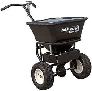 SaltDogg WB155BG Professional 100 lb Capacity Walk Behind Broadcast Salt Spreader, Steel Frame