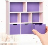 1:12 Scale Dollhouse Bookshelf, Elegant Doll House Book Shelf with Functional Storage, Perfect Doll House Accessories for Living Room or Bedroom