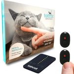 Tabcat V2 Cat & Kitten Tracker - More Accurate Than GPS - No Monthly Subscription - Includes 2 Homing Tags & 2 Splashproof Protective Cases - for Indoor & Outdoor Cats - Small & Lightweight Tags