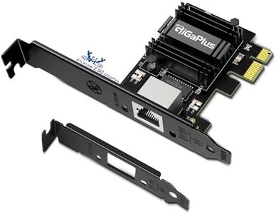 2.5Gb PCIe Network Card, GiGaPlus 2500Mbps Ethernet Interface Adapter, with Realtek RTL8125B, Wake on LAN, 2.5G NIC Compliant Windows/Linux/MAC OS