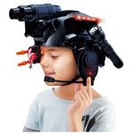 Tactipro Police kids toy soldier Army SWAT Helmet Commander Set. Includes Removable Accessories Torch, megaphone led scope, dart toy gun & 4X Binoculars, for hours of fun