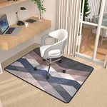 Heavy Duty Office Chair Mats for Carpeted and Hardwood Floor 120 x 90 cm Carpet Protector Chair Mat for Home and Office Floor Mat for Office Chair Anti-skidding Style Retro