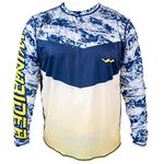 UPF50+ Long Sleeve Fishing Shirts for Men - Vented Sides, Light Weight, Wicking, Arctic Spring, S