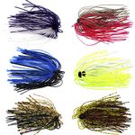 Shaddock Fishing Silicone Jig Skirts DIY Rubber Lures 12 Bundles 50 Strands Bait Accessories Spinnerbaits Buzzbaits Spoon Blade Squid Skirt Ment Part, Fly Tying Material Color Random