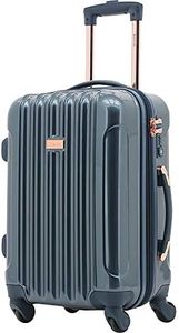 kensie Women's Alma Hardside Spinner Luggage, Midnight Blue, Carry-On 20-Inch, Alma Hardside Spinner Luggage