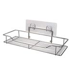 DYRROTH Self Adhesive Shower Shelf, Bathroom Shelf Organizer Rustproof Stainless Steel Wall Mounted Shower Caddy Tray Storage Basket Shelves No Drilling Bath Rack Kitchen Organizer.