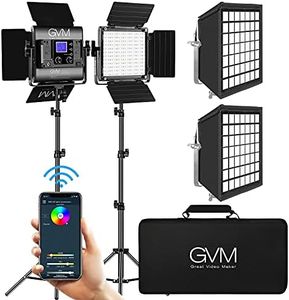 GVM RGB 800D Led Video Light with 2 Softbox